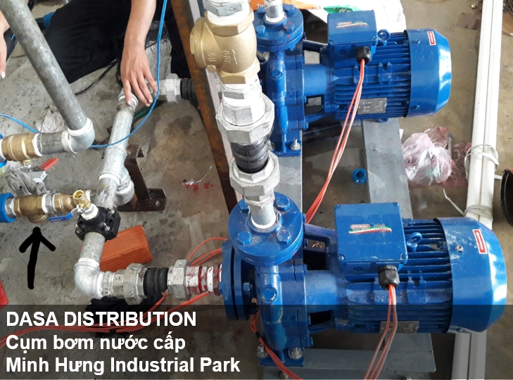 Cụm bơm nước cấp Minh Hưng Industrial Park