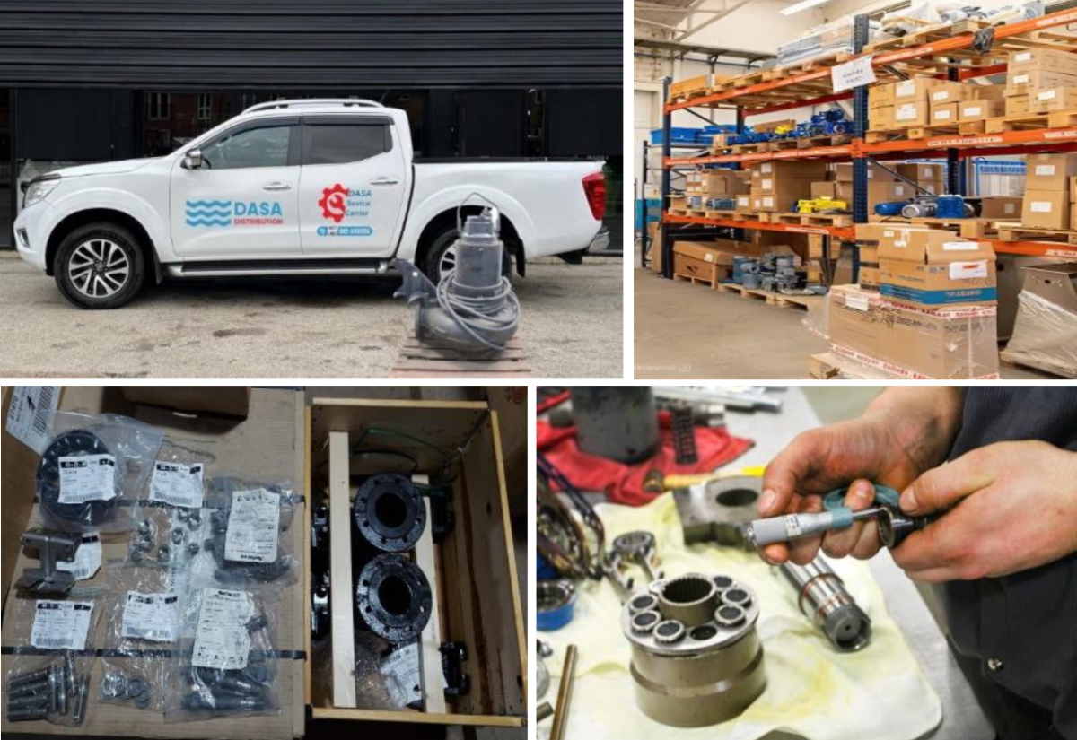 Cung cấp và thay thế phụ tùng phụ kiện máy bơm DASA Service Center