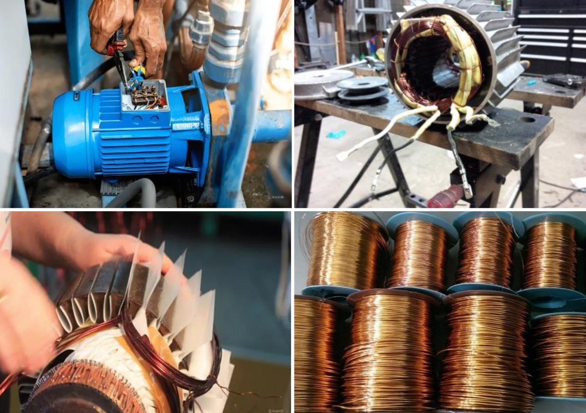 dịch vụ quấn motor động cơ máy bơm DASA Serive Center