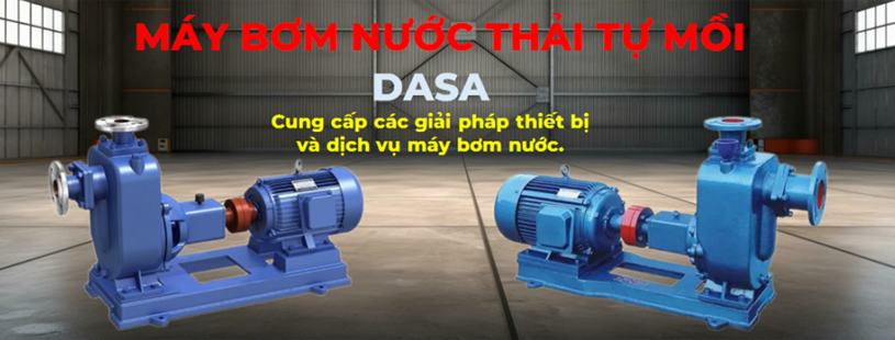 Bơm Nước Thải Tự Mồi Lắp Khô